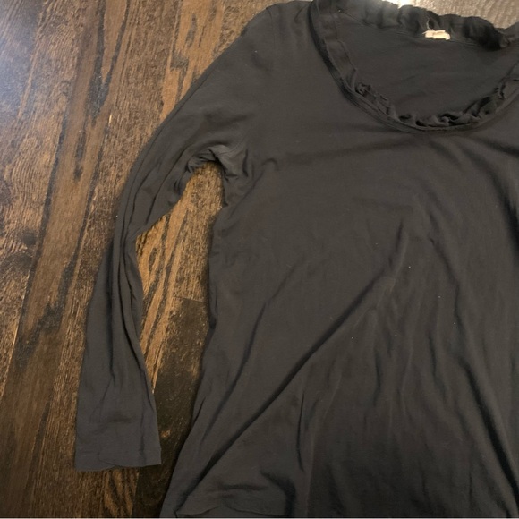 J. Crew Size Medium Black Blouse - Picture 4 of 6